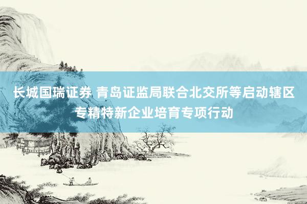 长城国瑞证券 青岛证监局联合北交所等启动辖区专精特新企业培育专项行动